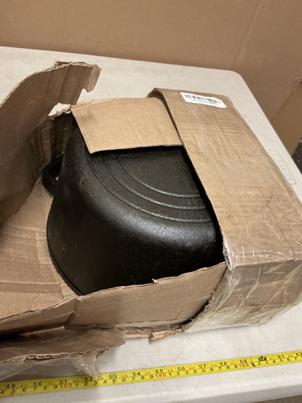 Photo 1 of 2-in-1 Pre-Seasoned Cast Iron Double Dutch Oven Pot with Skillet Lid & Silicone Sleeves – Raised Rib Skillet Lid– Umite Chef 7QT Cast Iron Skillet Cookware Pan Set wirh Dual Handles – Oven, Grill, Campfire & Stovetop Safe –PFAS-Free