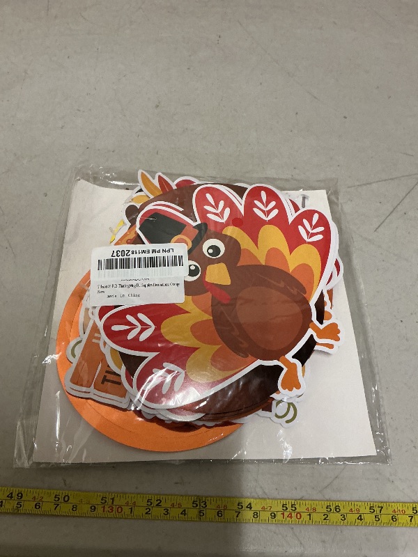 Photo 1 of 36 PCS Thanksgiving Decorations Hanging Swirls, Thanksgiving Turkey Hanging Decorations Party Swirls - NO DIY Indoor Outdoor Home Party Decor