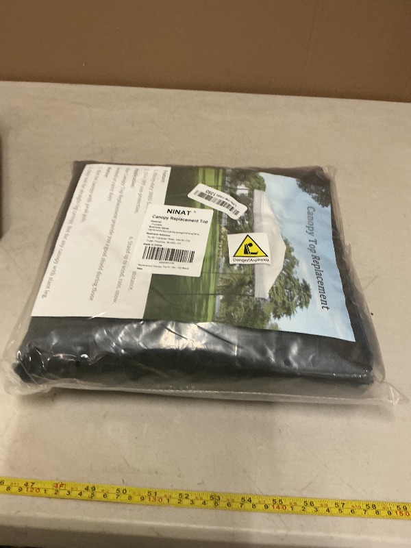 Photo 1 of 10x 10 Canopy Replacement Top, Replacement Cover for 10x10 Pop Up Canopy Tent (Top Cover Only) Black