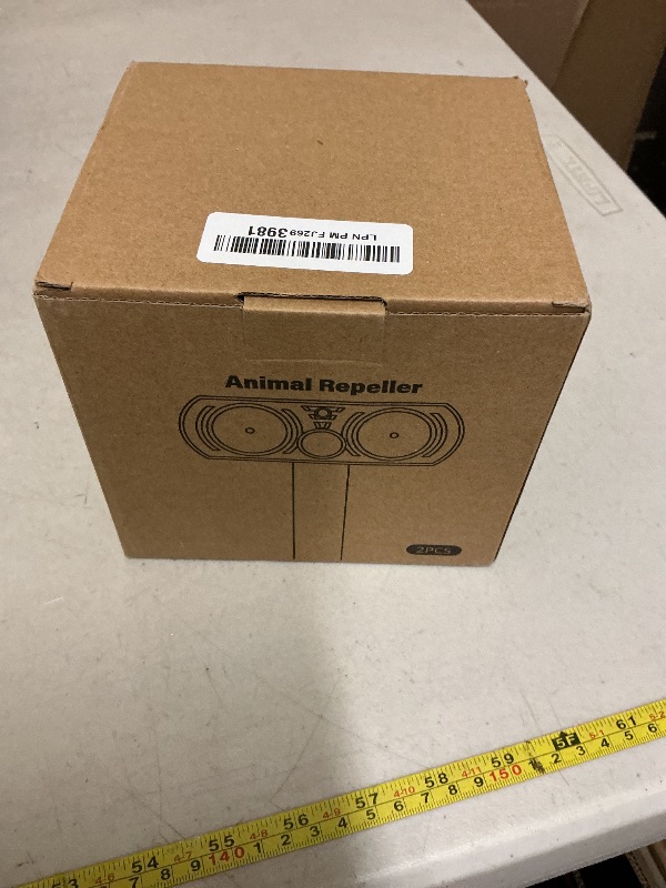 Photo 1 of 2PACK Solar Ultrasonic Animal Repellent Outdoor, Deer Repellent Devices Squirrel Cat Raccoon Rabbit Dog Deterrent, Keep Rodent Chipmunk Away Motion Detection with Flash Light for Yard Garden Lawn