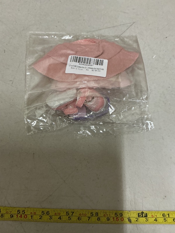 Photo 1 of 17cm Doll Clothes Set (Doll Not Included) Stylish Kawaii Pink Outfit Set 5 Pieces Chic Fashion with Stylish Accessories for Mini Dolls