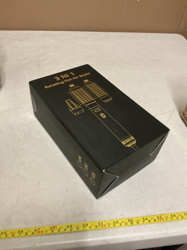 Photo 1 of 3 in 1 Rotating Hair Dryer Brush Spinning with Detachable Brush(2" & 1.5"),3 Heats and 2 Speeds Rotating Hot Air Brush for Curl,Straight