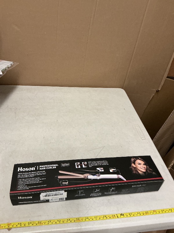 Photo 1 of 3/4 Inch Curling Iron Professional, Ceramic Tourmaline Curl Wand Barrel, Hair Curler Iron for Short Hair,Glove Include, Glove Include, Gold