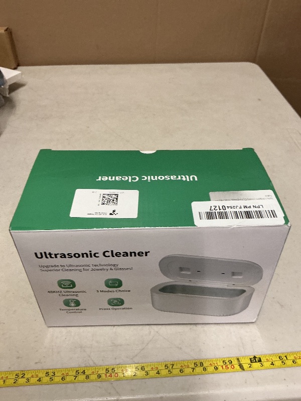 Photo 1 of 48Khz Ultrasonic Jewelry Cleaner, 30W Ultrasonic Cleaner with 2 UV Lights and Dual Brush Ports, 3 Modes Jewelry Cleaner Ultrasonic Machine with Digital Timer, 12OZ Pod for Eyeglasses, Rings, Retainer