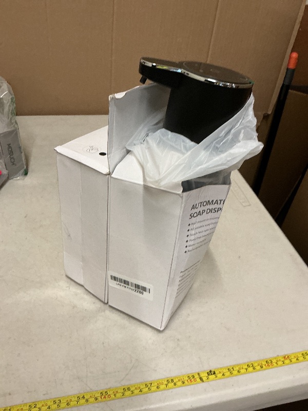 Photo 1 of 2 Pack Automatic Foaming Soap Dispenser,12.8oz/380ml USB Rechargeable 4 Level Adjustable Electric Hand Soap Dispenser for Bathroom,Kitchen,Hotel,Restaurant(Black,P11)