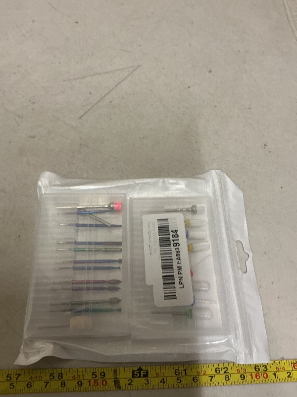 Photo 1 of 26pcs Nail Drill Bits Set, 3/32inch Professional Ceramic Safety Bits for Nail Drill, Cuticle Efile Nail Drill Bits, Remover Bits for Acrylic Gel Nail Tech Manicure Pedicure, Home Salon