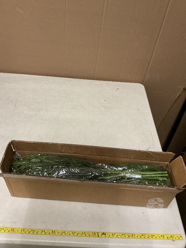 Photo 1 of 16 Pcs Real Touch Norfolk Pine Branch -18" Artificial Christmas Green Plants Branches Faux Greenery Stem Fake Cedar Pine Picks for Vase DIY Crafts Garland Wreath Xmas Indoor Outdoor Home Decor