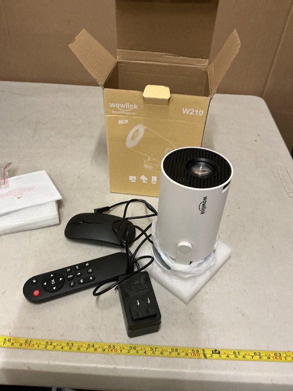 Photo 1 of [Built-in Apps & 2025 Upgraded] Mini Projector with WiFi 6 and Bluetooth 5.4 Support 4K 1080P Auto Keystone 180° Rotatable Projector Portable Compatibile with HDMI/TV Stick/Memory Stick/Laptop, White