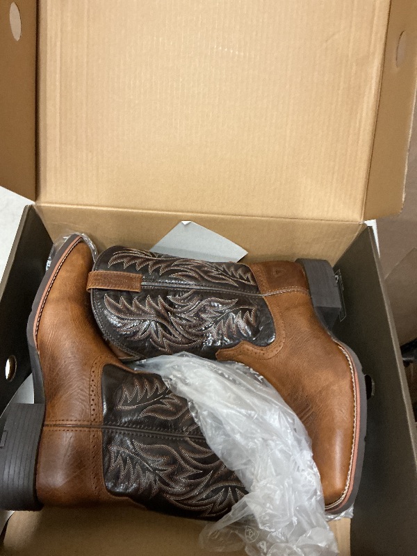 View 2 of ARIAT Mens Sport Wide Square Toe Western Boot Peanut Butter/Chaga Brown 11.5