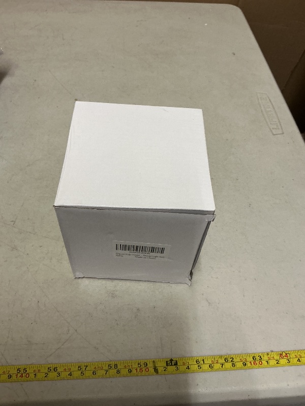 Photo 1 of 11.99Qopoto Body Powder Puff and Container, Glass Box for Dust Puff, Powder applicator with Case for Dusting powder (colorful)