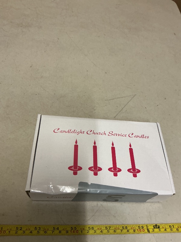 Photo 1 of 50 Pieces 5-Inch White Unscented Taper Candles with Drip Protectors for Church, Prayer, Shabbat, and Vigil Use