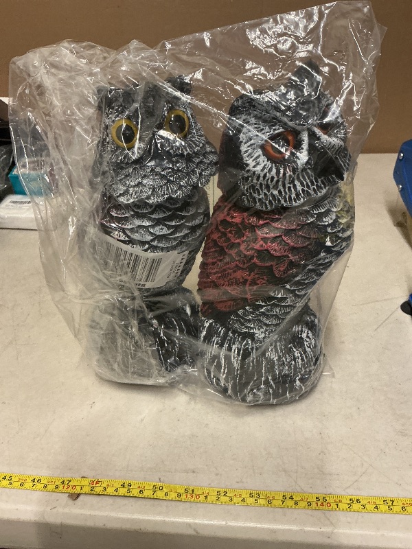 Photo 1 of 2 pack Bird Scarecrow Fake Owl