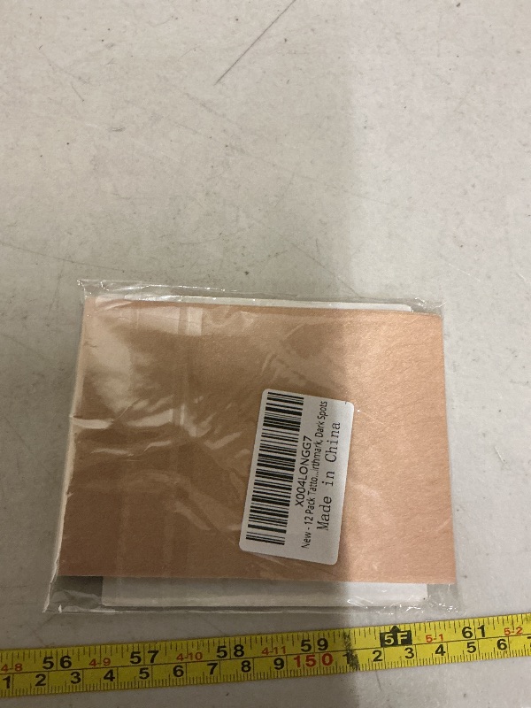 Photo 1 of 12 Pack Tattoo Cover Up Patch for Light Skin Tone Waterproof Sweatproof Scar & Tattoo Cover Up Tape for Scar, Birthmark, Dark Spots