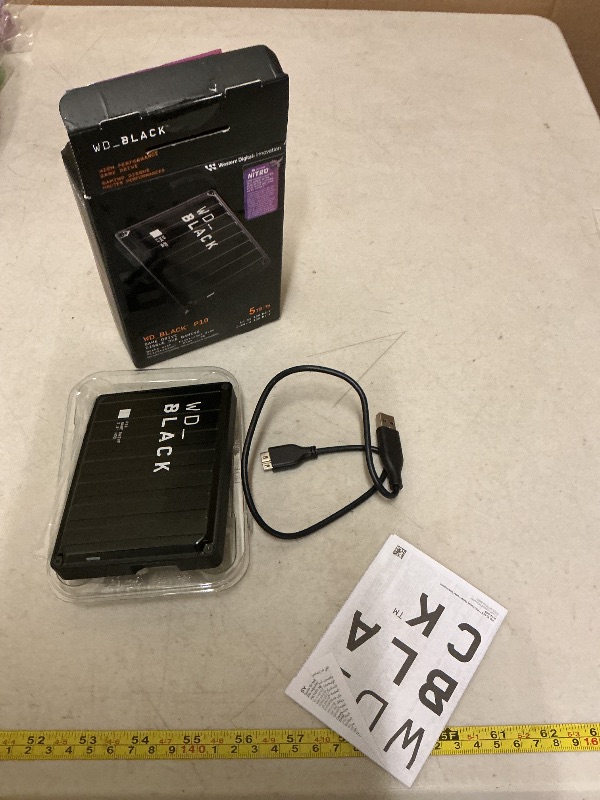 Photo 3 of WD_BLACK 5TB P10 Game Drive, Portable External Hard Drive, Works with Playstation, Xbox, & PC - WDBA3A0050BBK-WESN