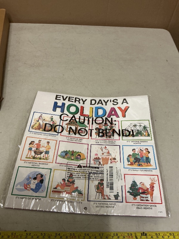 Photo 1 of 2026 Wall Calendar - 12 Months Calendar from Jan. 2026 - Dec. 2026, 12" x 24" (Open), Every Day's A Holiday Wall Calendar, 2026 Calendar with Premium Paper, Hanging Hole for Home & Office