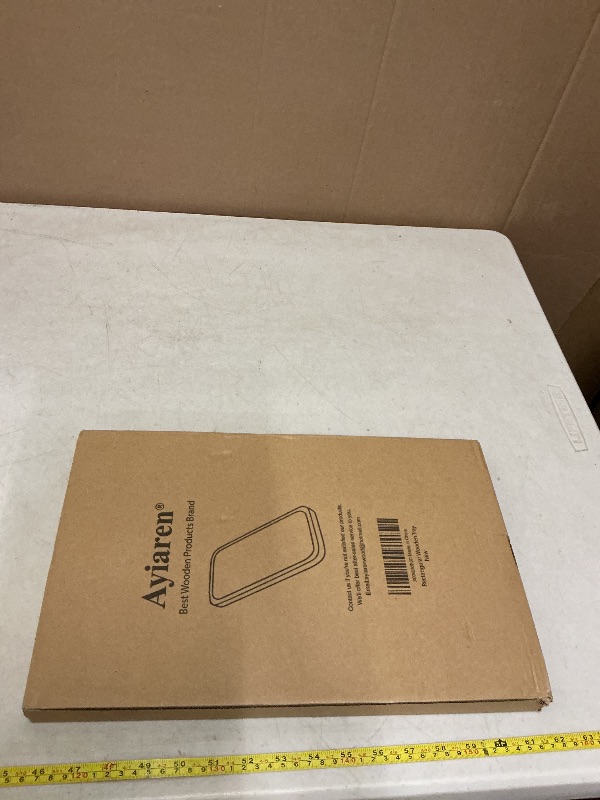 Photo 1 of 16" x 10" Rectangle Serving Trays Wooden Charcuterie Boards Rectangular Large Serving Platters for Cookie, Snack, Appetizer, Dessert, Party Food Dish Acacia Wood Kitchen Platter Tray Cheese Board