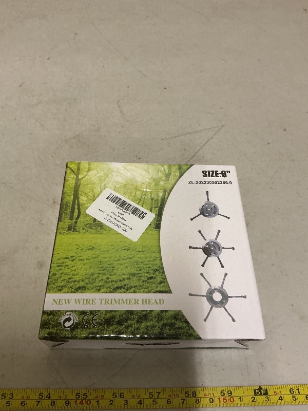 Photo 1 of 2 Pack Steel Wire Trimmer Head, 2025 New Steel Wire Grass Trimmer Head, Blade & Adapter, 6 Inch String Trimmer Replacement. Fits 5mm Shaft.