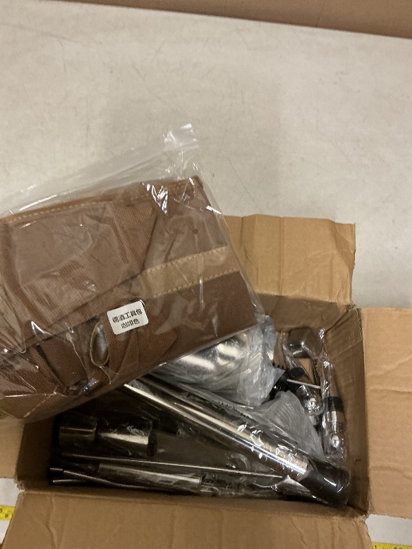 Photo 1 of 31Pcs Travel Bartender Kit–Bartending Kit with Bar Tools Bartender Accessories,Canvas Tool Bag–Professional Stainless Steel Bar Tools Set,Bar Set Cocktail Shaker Set for Home Cocktail Making,Camping