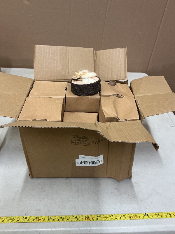 Photo 1 of 24 Pcs Wedding Candle Holders - Bridal Shower Favors, Rustic Souvenirs for Guest Gifts, Party Decorations