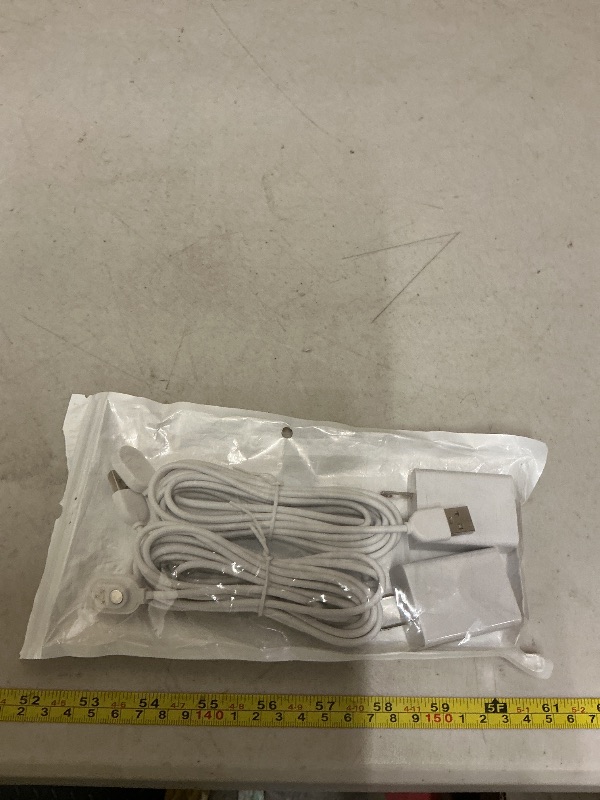 Photo 1 of 10FT Arlo Camera Charger Compatible with Arlo Pro 5S 2K, Pro 4, Pro 3, Ultra 2, Ultra, Floodlight, Go 2 Cameras, arlo Magnetic Charging Cable Outdoor Weather Resistant Connector Power Adapter 2-Pack