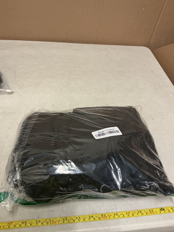 Photo 1 of 2 Piece Men's Chinese Suit Chinese Stand Collar Slim Fit Suits Front Button Blazer Pant Set,Black-XS