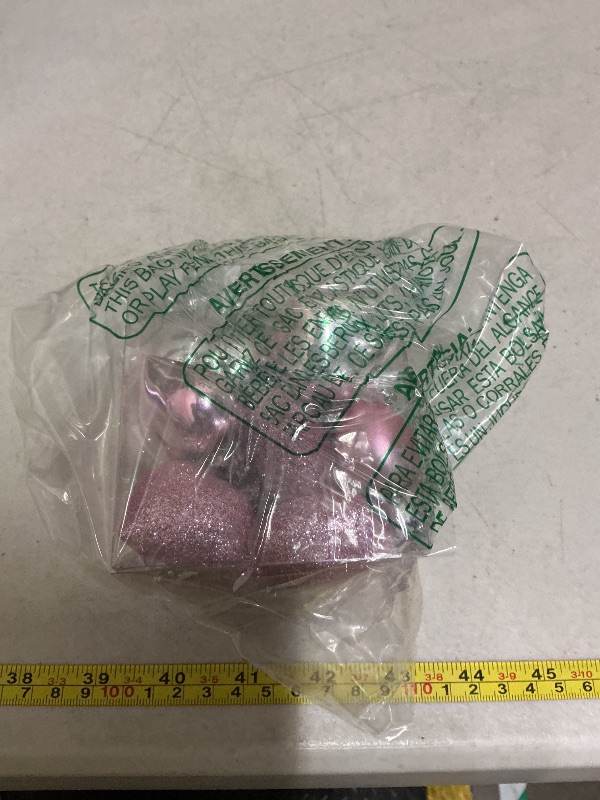 Photo 1 of 12 Pcs Valentines Heart Shaped Ornaments Heart Tree Ornaments Hanging Hearts Baubles for Valentine's Wedding Anniversary Hanging Decorations (Pink)