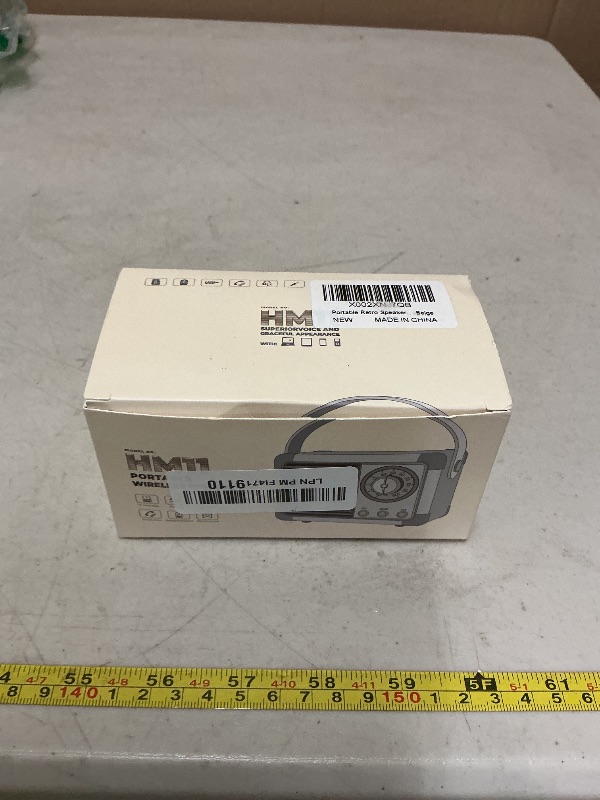 Photo 1 of Mini Baolira Retro Bluetooth Speaker, Portable Wireless Speaker with Crystal Clear Stereo Sound Rich Bass, Vintage Decor, Birthday Gifts for Women Teenage (Beige)