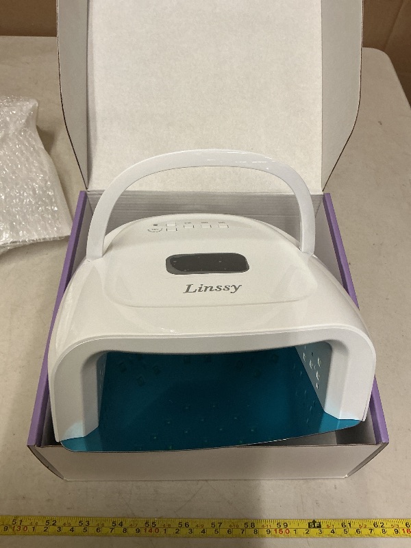 Photo 1 of 60W Rechargeable UV LED Nail Lamp, Faster Wireless Nail Dryer Gel Polish Light 42 Beads & Portable Handle, Professional Curing Lamp For Fingernail and Toenail, Auto Sensor & Quick Dry Nail Machine