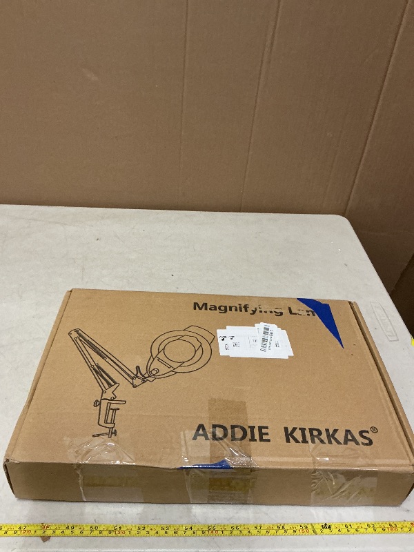 Photo 1 of 10X LED Magnifying Lamp with Clamp, KIRKAS 2,200 Lumens Dimmable Super Bright Daylight Magnifying Glass with Light, Adjustable Swivel Arm Lighted Magnifier Lamp for Reading Repair Crafts- Black