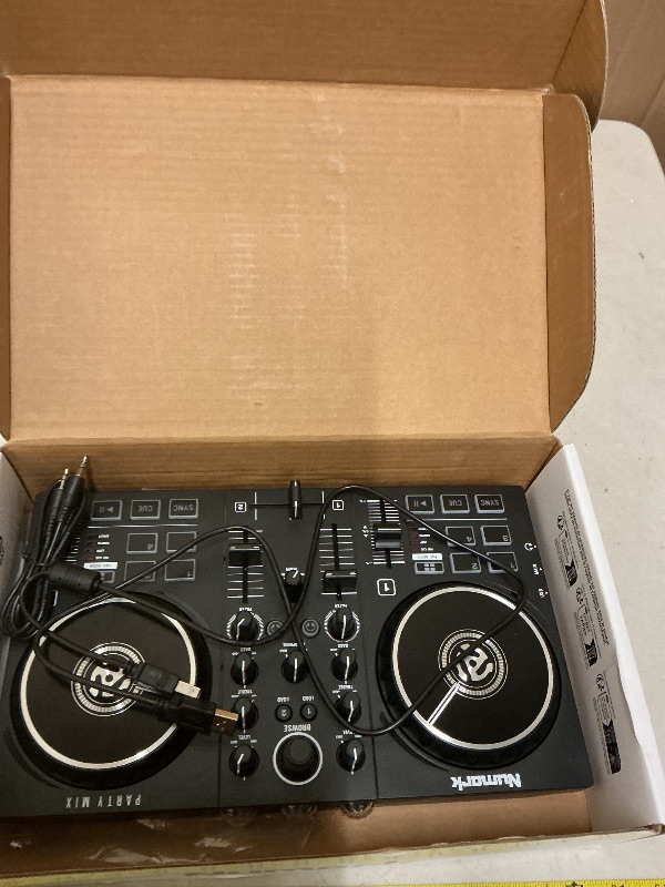Photo 1 of Numark Party Mix II DJ Controller with Lights, 2 Decks, Mixer, Audio Interface and Serato Lite