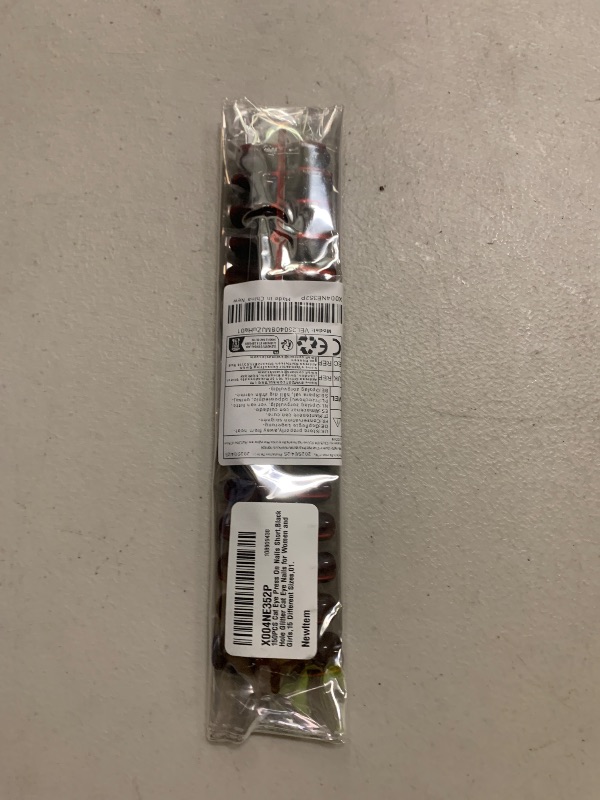 Photo 1 of 150PCS Cat Eye Press On Nails Short,Black Hole Glitter Cat Eye Nails for Women and Girls,15 Different Sizes,01.