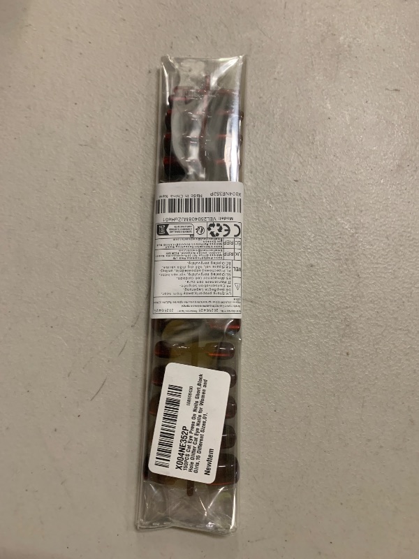 Photo 1 of 150PCS Cat Eye Press On Nails Short,Black Hole Glitter Cat Eye Nails for Women and Girls,15 Different Sizes,01.