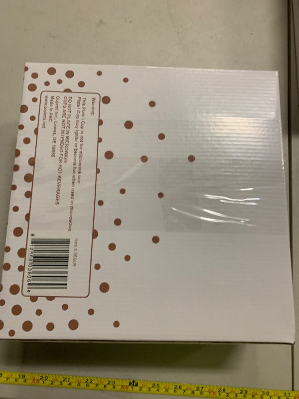 Photo 1 of 24 guest Complete Party Pack Rose Gold Polka Dot Foil Party Supplies Party Tableware Foil Paper Plates Napkins Straws, Table Covers for Weddings, Anniversary, Birthday