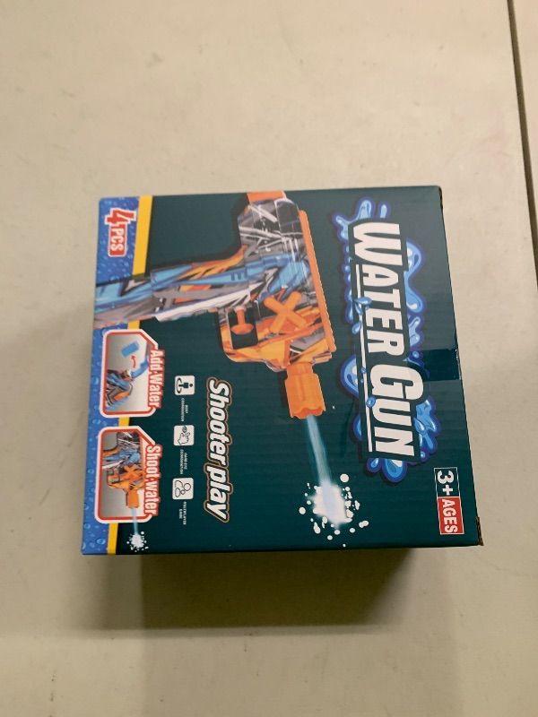 Photo 1 of 4 Pack Watergun, Water Guns for Kids - Mini Water Gun, Squirt Guns for Kids Gges 3-5 with Doodle Patterns, Pool Party Favors Water Blasters, Summer Water Toys for Outdoor Pool & Beach Splash Games