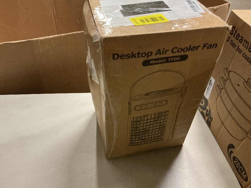 Photo 1 of 3-IN-1 Portable Air Conditioners, 5400mAh Built-In Battery Personal Evaporative Air Cooler Fan, Ice Packs & 1200ml Water Tank, 1-7h Timer & Remote, Mini Air Conditioner for Car Desktop Camping