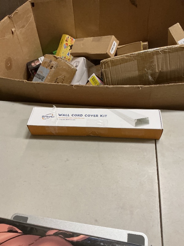 Photo 1 of 126in Cord Hider Kit, ZhiYo Cord Covers for Wall Mounted TV, Paintable Wire Cover for Cords, TV Cable Hider Wall Kit, Wall Cord Concealer, Cable Cover Wall Wire Management, 8xL15.7in W0.95in H0.55in