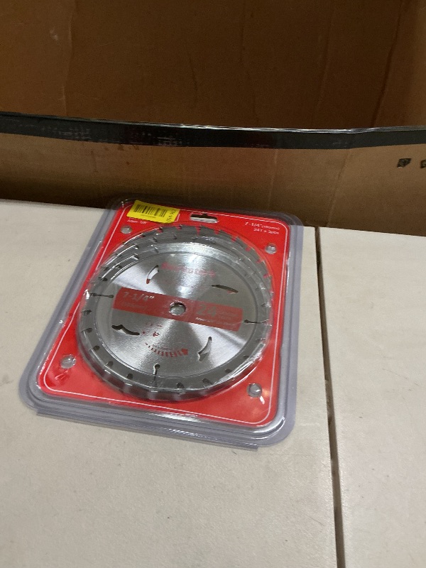 Photo 1 of 3 Pack Circular Saw Blade 7-1/4" 24T with 5/8" Arbor, Carbide Tipped Teeth, TCT Saw Blades for Cutting Various Wood, Plastic and Composite Materials, Fit Dewalt Craftsman Ryobi Milwaukee