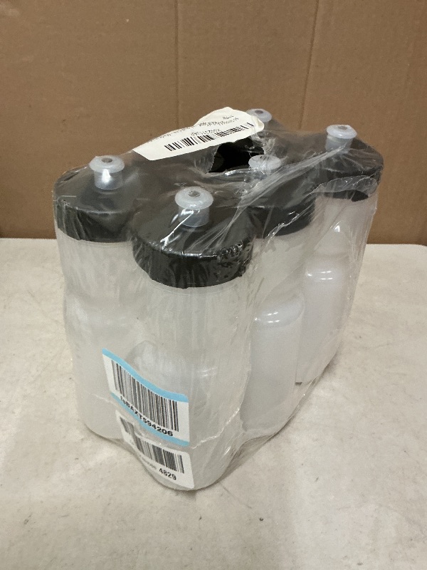 Photo 1 of 50 Strong Sports Water Bottles 6-Pack – Reusable 22 oz BPA-Free Plastic Bottles with Pull Top Cap – Made in USA – Top Rack Dishwasher Safe – Fits Most Bike Cages Brand - Clear