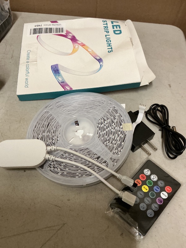 Photo 1 of AILBTON Led Lights for Bedroom,100ft Led Light Strip Music Sync RGB Led Strip Lights Built-in Mic,Bluetooth App Control Led Room Lights with Remote,5050 RGB Rope Light