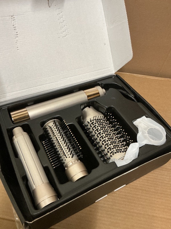 Photo 1 of 5 in 1 Hair Air Styler - Rotating Hair Dryer Brush 110000 RPM for Fast Drying & Hot-Air Automatic Wrap for Curling, Frizz-Free Blow Dryer Brush for Straightening Volumizing No Heat Damage