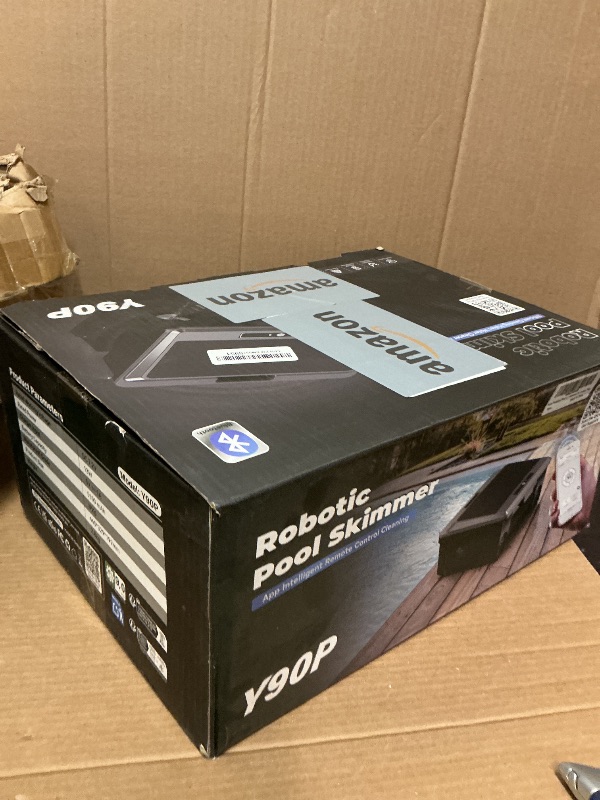 Photo 1 of 2025 Upgraded Solar Powered Robotic Pool Skimmer Surface Cleaner Dual Charging Options Smart Obstacle Avoidance 12 Hours Continuous Cleaning Ideal for Above Ground Pool -APP Support