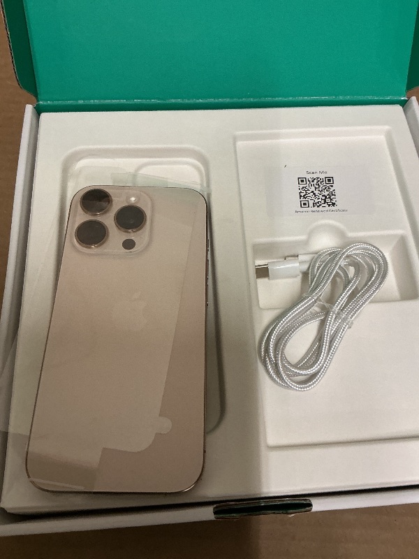 Photo 1 of *LOCKED** Apple iPhone 16 Pro, US Version, 256GB, Desert Titanium - Unlocked (Renewed Premium)