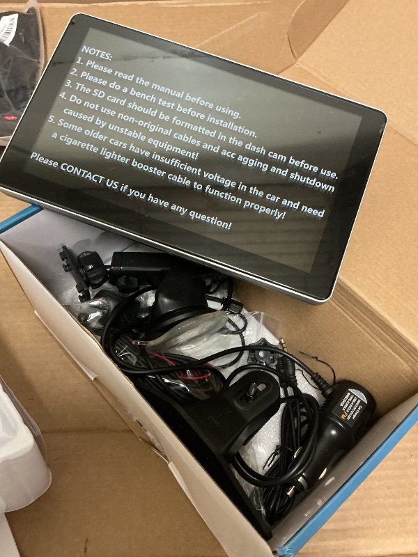 Photo 1 of 9" Wireless Carplay Screen for Car, Car Stereo with 4K Dash Cam & 1080P Backup Camera, Portable Apple Carplay & Android Auto Touchscreen, GPS Navigation/Mirror Link/Voice Control/Bluetooth