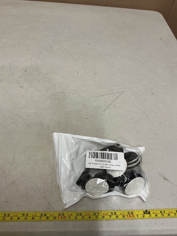 Photo 1 of 3/8" Thread Furniture Feet Levelers, Adjustable Furniture Levelers Screw in with Threaded Inserts, Heavy Duty Leveling Feet for Table, Cabinets, Chair, Sofa, 4 Pack, Black