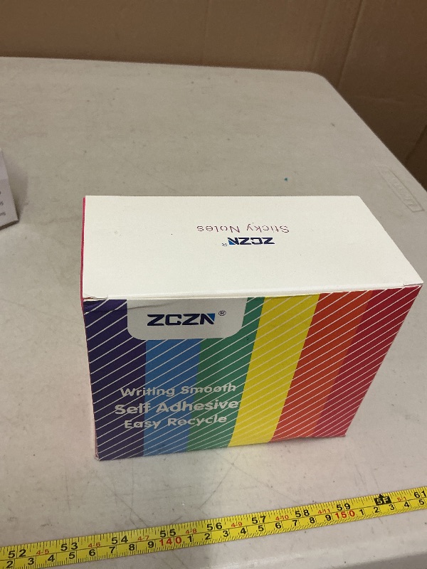 Photo 1 of 2400 Sheets Sticky Notes 3x3 Inches, 24 Pack ZCZN 6 Bright Color Self-Stick Note Pads, Colorful Sticky Notes Bulk, Easy to Post for Home, Office, School - 100 Sheets/Pad