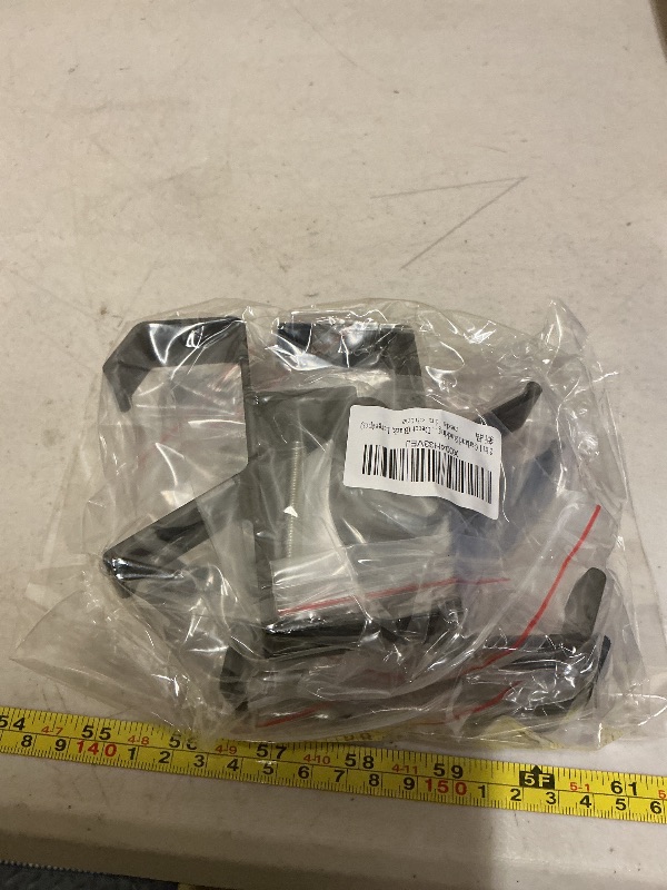 Photo 1 of 2 in 1 Garland Stocking Hangers, Christmas Stocking Hook, Adjustable Fireplace Stocking and Garland Hanger, Heavy Duty Garland and Stocking Holders with 2 Hooks for Christmas Decor (Black, Large4pcs)