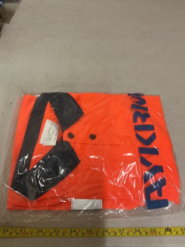 Photo 1 of A-SAFETY High Visibility Safety T Shirt Reflective Yellow Orange Short Sleeve Polo Shirt (Orange XS)