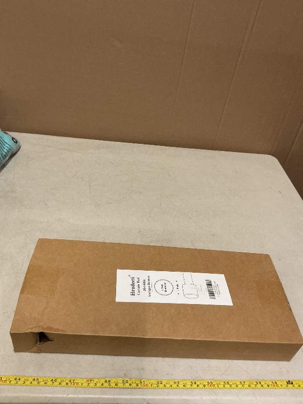 Photo 1 of 1” Diameter brown curtain rod Itself is 30 to 144 inch. 1 Pack Fits 30-142 inch, 66 to 120 inch Windows with Heavy Duty Adjustable brown curtain rods Splicing Metal Extra Long Curtain Rod