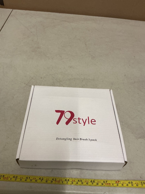 Photo 1 of 79STYLE 3pcs Knot Free Detangling Brushes for Kids' Curly Hair - No Tangles for Girls and Toddlers (Size 7.4 Inch - Gold)