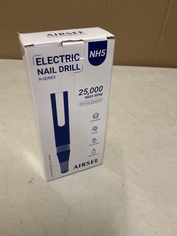 Photo 1 of AIRSEE Pro 25000RPM Nail Drill - Cordless Rechargeable Efile for Acrylic, Dip Powder & Gel Nails, Salon & Home Use with Bits & Sanding Bands?